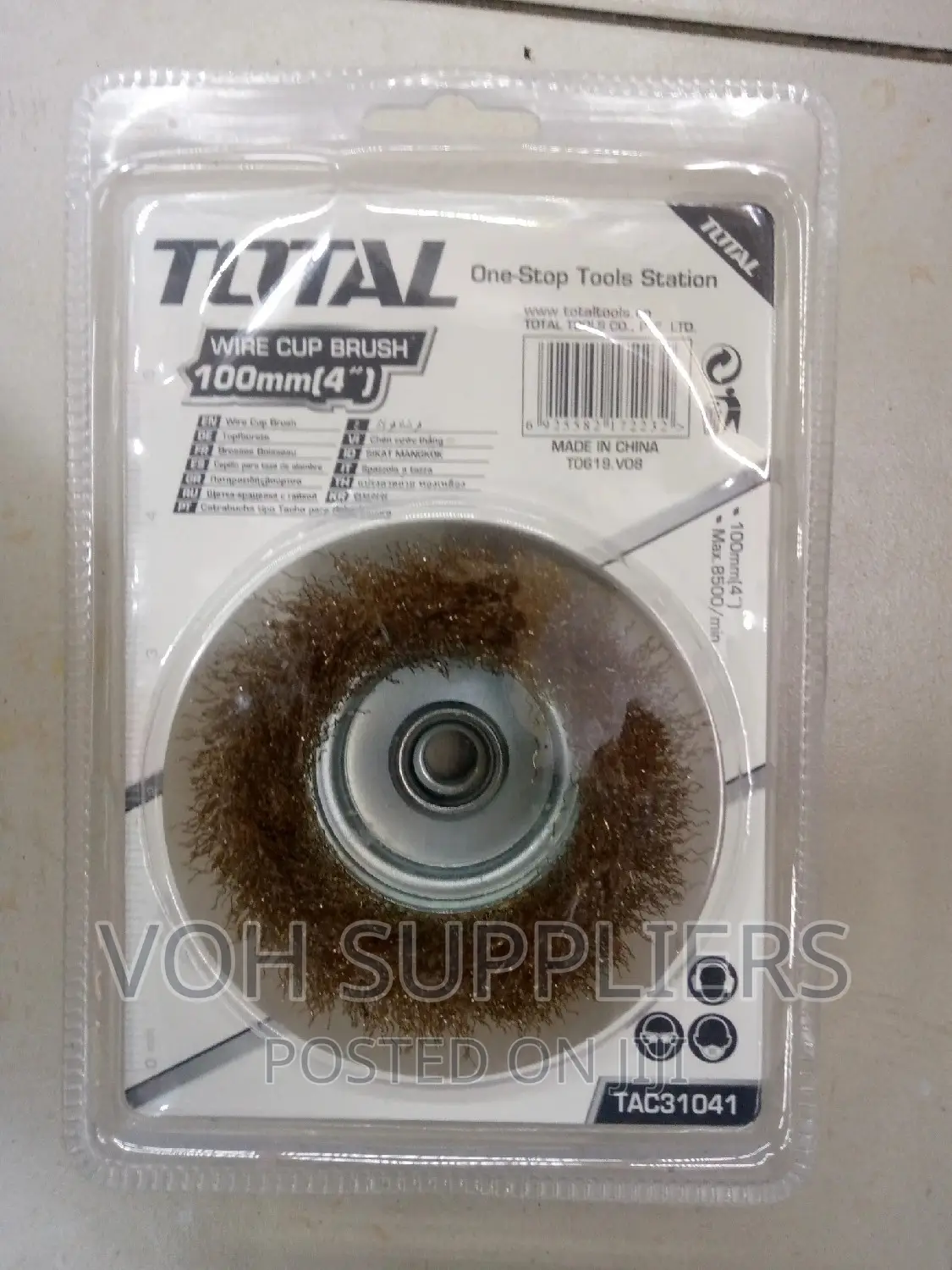 Cup Wire Brush With Nut