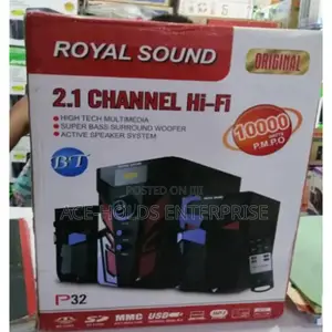 2.1 Ch Royal Sound P36 10000watts Sound System Subwoofer.