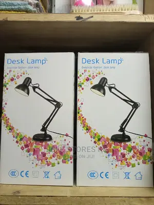 Black Clamped Desk Lamp