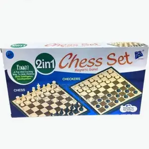 2in1 Chess Checkers/Draught Family Kids Board Games.