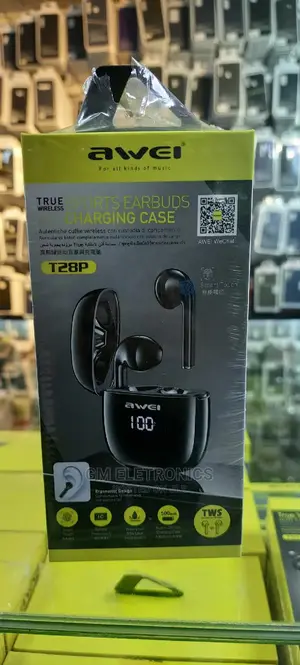 Awei T28P TWS Touch Wireless Earphones With LED Display .
