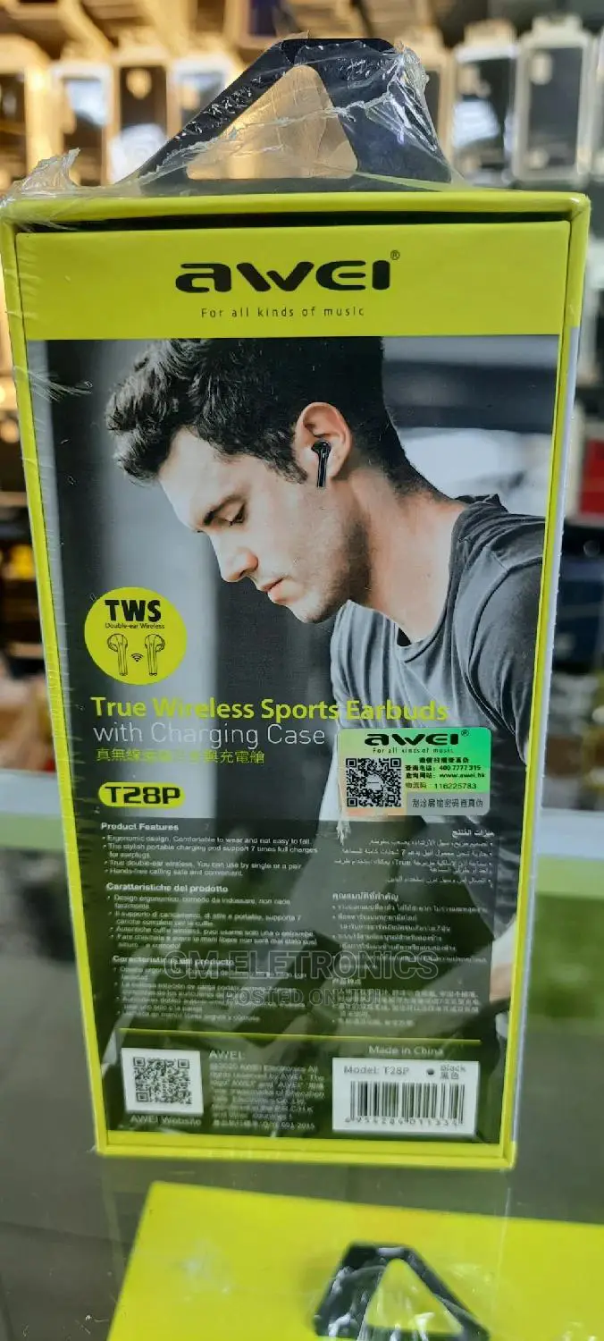 Awei T28P TWS Touch Wireless Earphones With LED Display .