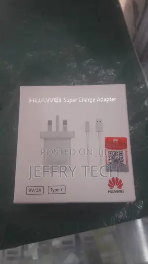 Huawei 9V2A Supercharge Adapter With USB-C Data Cable