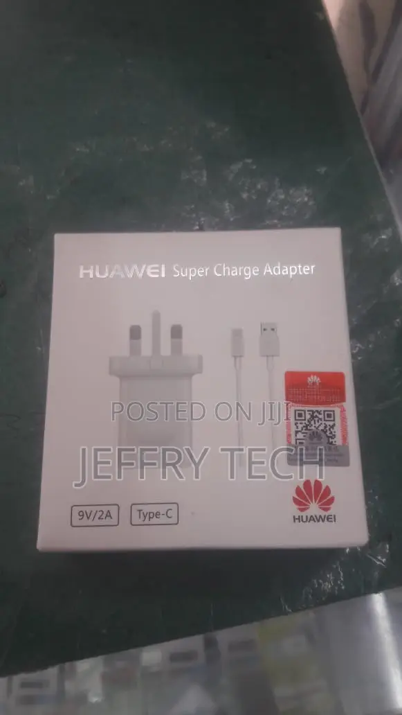 Huawei 9V2A Supercharge Adapter With USB-C Data Cable