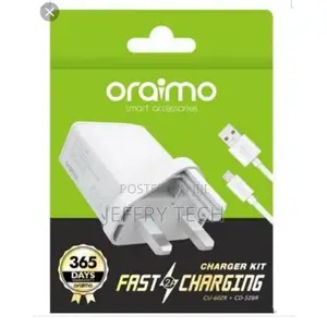 Oraimo 3 Pin Charger - White