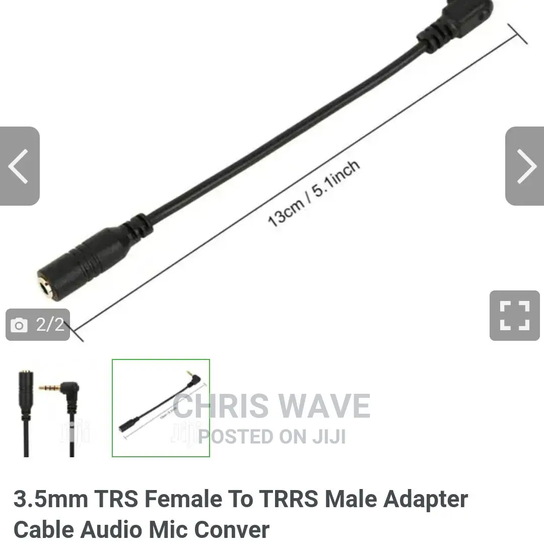 Audio Mic Converter Cable