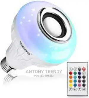 Multicolored Bluetooth Music Bulb With a USB Flash Port