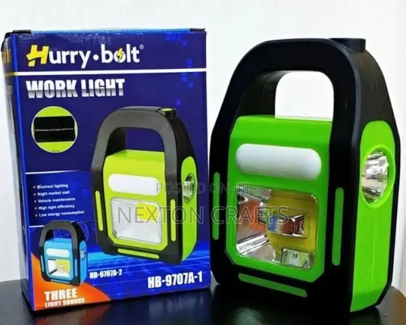 Hurry Bolt Rechargeable Emergency Light Three Light Source