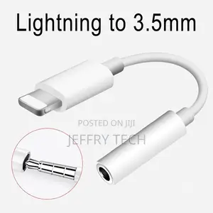 iPhone Lightning to 3.5mm Earphone Headphone Jack Aux Adapte
