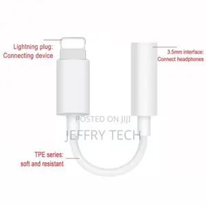 iPhone Lightning to 3.5mm Earphone Headphone Jack Aux Adapte