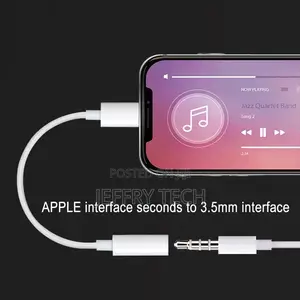 iPhone Lightning to 3.5mm Earphone Headphone Jack Aux Adapte