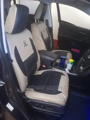 Black and Beige Blended Car Seat Covers