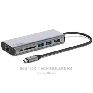 Belkin USB C Hub, 6-in-1 Multiport Adapter Dock With HDMI