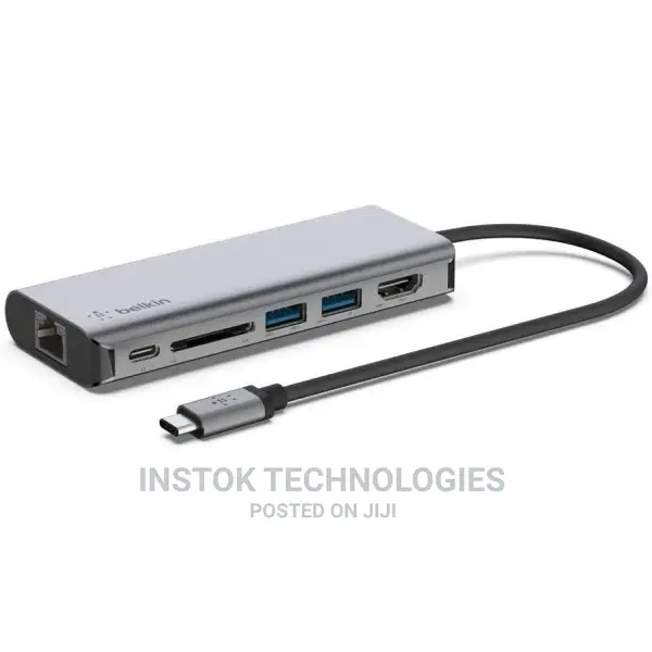 Belkin USB C Hub, 6-in-1 Multiport Adapter Dock With HDMI
