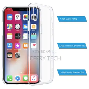 iPhone X Case Slim Clear Soft TPU Cover Support Wireless Cha