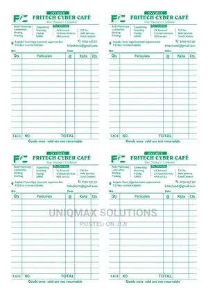 Customized Carbonated Receipt Books