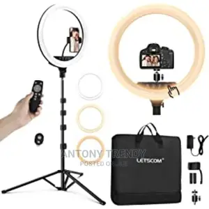 18 Inch LED Ringlight Kit With 73 Inch Tripod Stand