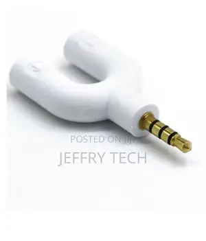 Headset Adapter Kit U Shape 3.5mm Y Splitter For Audio Headp