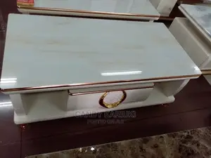 Glass Coffee Table With Spacious Drawers