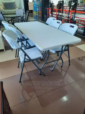 Outdoor Foldable Table Plus 6 Chairs