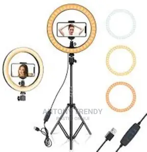 14-Inch LED Ring Light With Stand and 2.4G Wireless Remote,