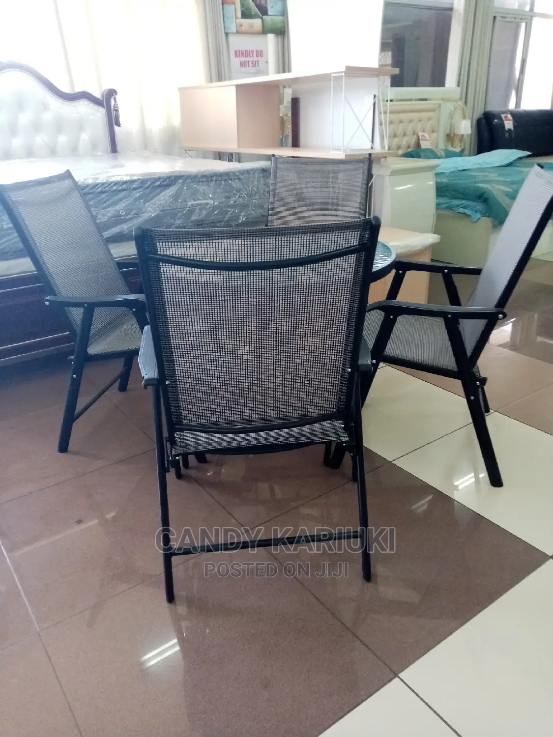 Foldable 4 Seater Outdoor Set