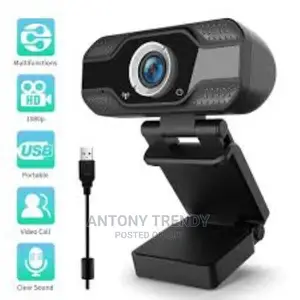 1080p Hd Webcam With Microphone, Streaming Usb