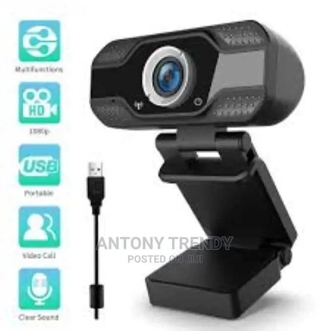 1080p Hd Webcam With Microphone, Streaming Usb