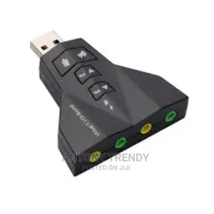 Virtual 7.1 Channel Sound Adapter Double Usb Microphone And