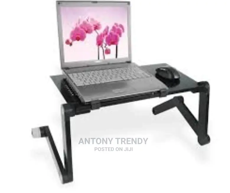 Adjustable Laptop Stand, Portable Laptop Table Stand With 2