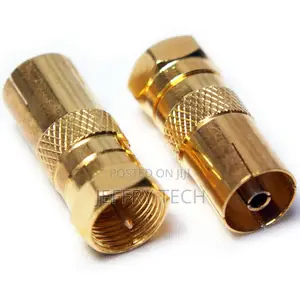 F Connector Male Plug To TV Aerial Socket Female Adapter - R