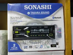 Car Radio With Bluetooth/Fm/Usb Ports and Auxiliary Inputs