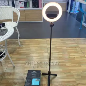 L07 Phone Selfie Stick Tripod With LED Ring 3 Levels Brightn