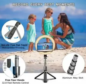 Ring Light L07 Foldable Wireless Selfie Stick Tripod