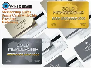 Membership Cards, Pre-printed Cards, Embossing And Encoding