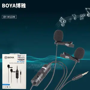 By-M1dm Boya Dual Omni-Directional Lavalier Microphone