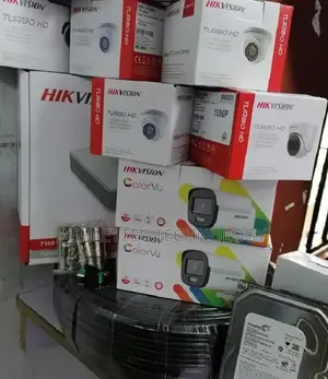 Two CCTV Complete Camera Hik Vision 1080P With IR Night Visi