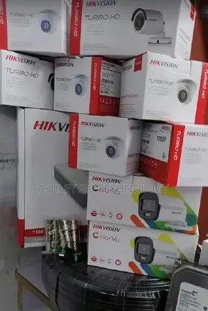 Four CCTV Complete Camera Hik Vision 720P With IR Night Visi