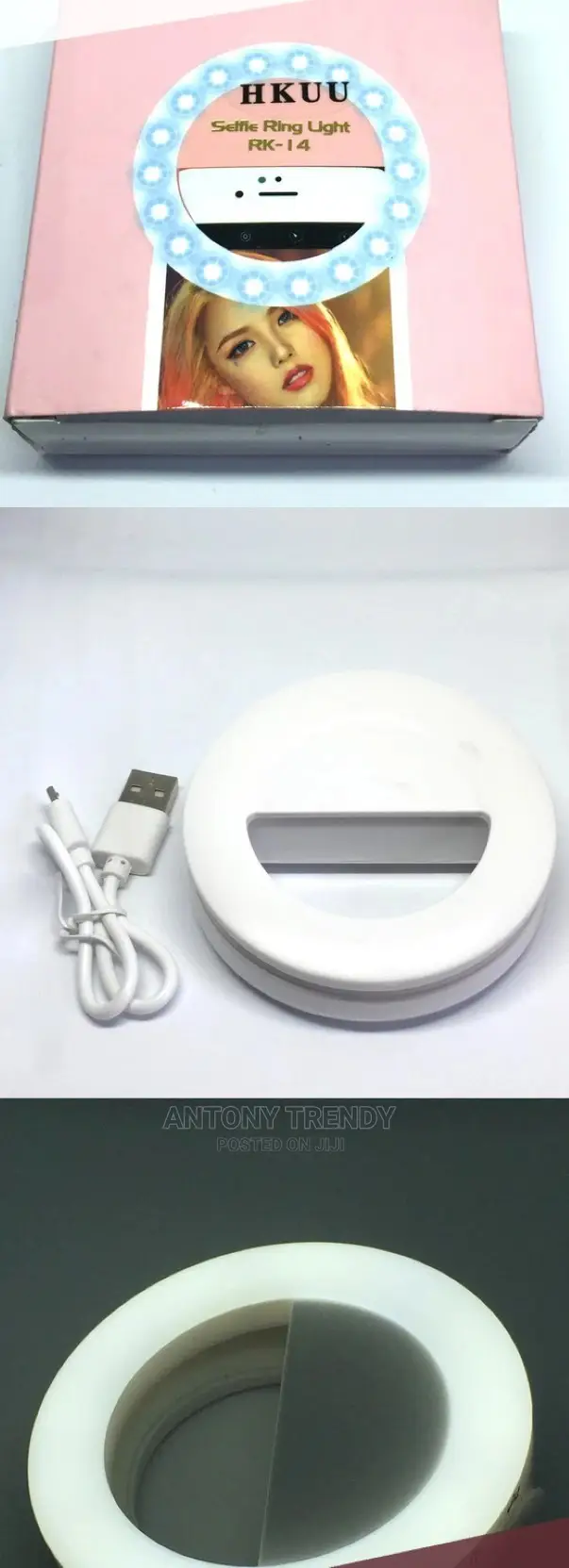 RK14 Rechargeable Selfie Ring Light