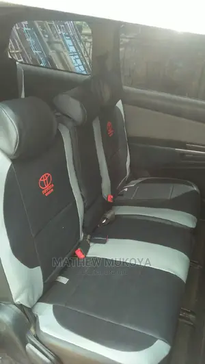 Red Print Car Seat Covers