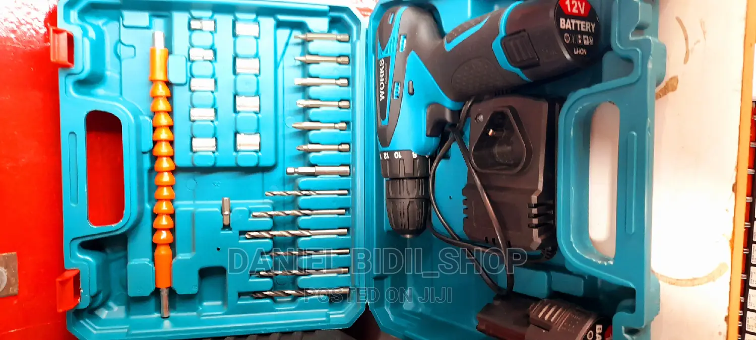 Works Professional Tools+Drill 12v