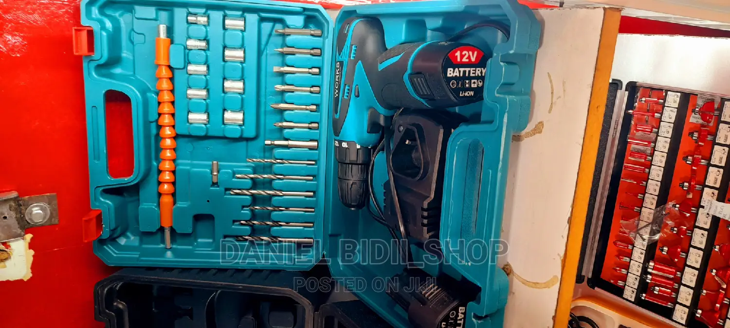 Works Professional Tools+Drill 12v