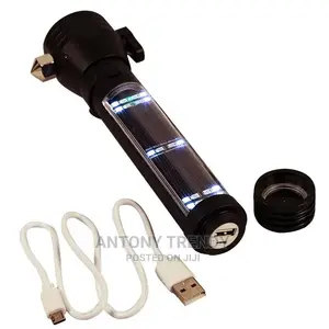 LED Flashlight 9 In 1 Multifunctional Solar Power Torch