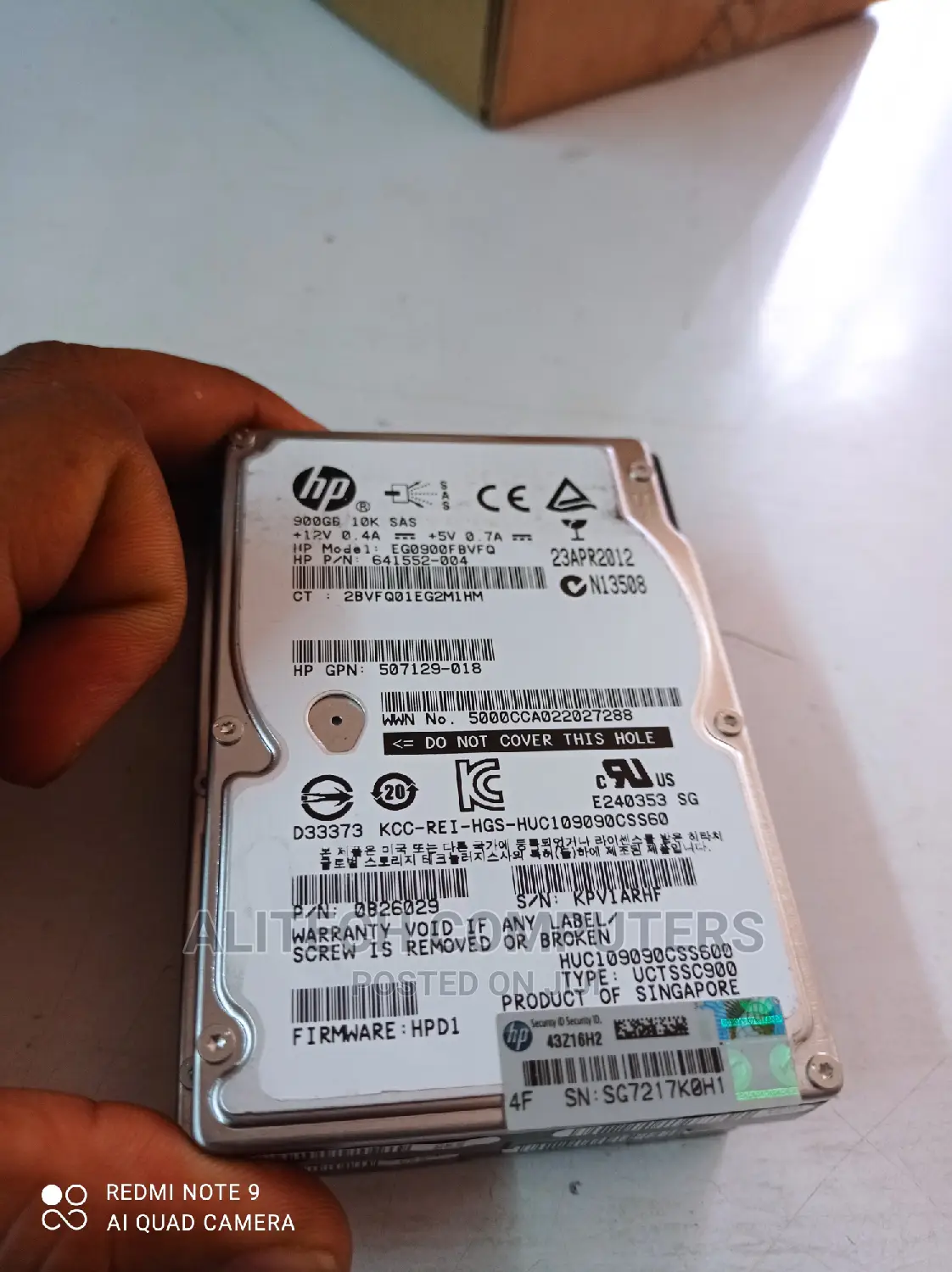 Servers Hpe 900gb Sas 2.5 Internal Harddsik