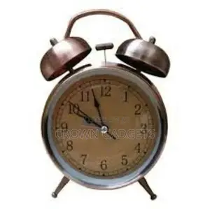 Non-ticking Quartz Twin Bell Alarm Clock