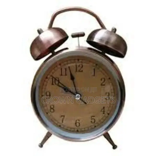Non-ticking Quartz Twin Bell Alarm Clock