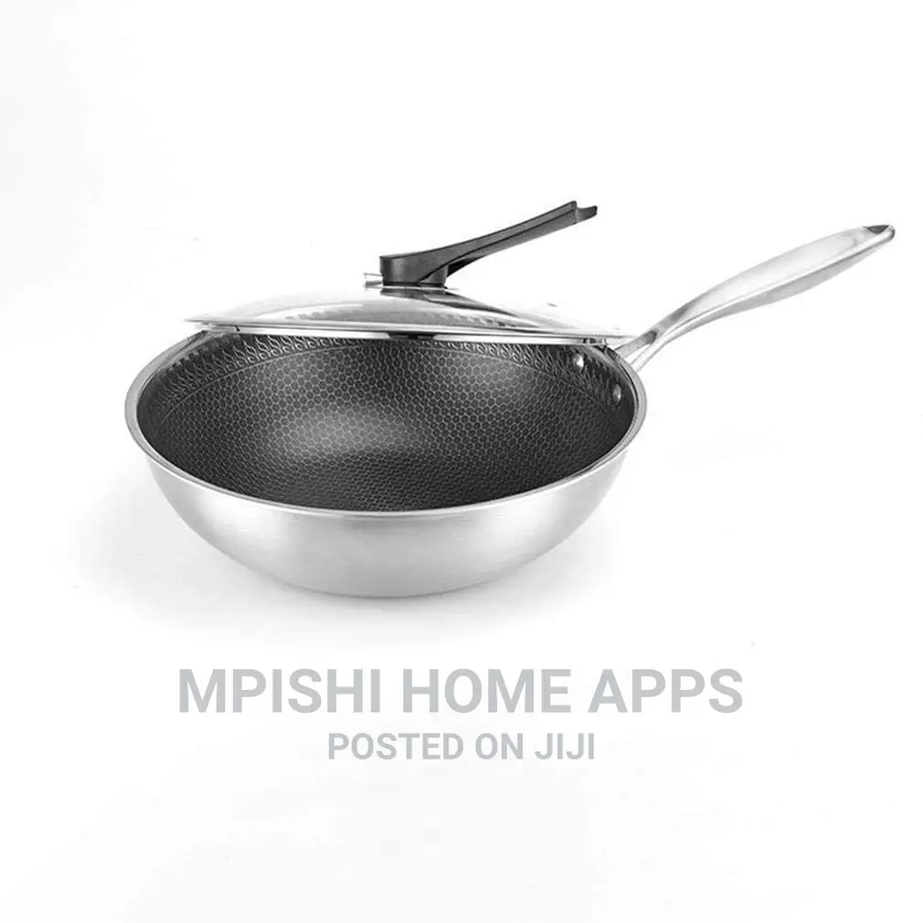 Honeycomb Stainless Steel Non-Stick Woks