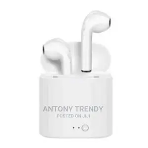 White I7 TWS Bluetooth Wireless Headset Earphone
