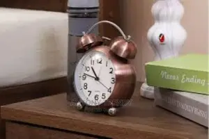 Vintage Modern Twin Bell Alarm Table Clock