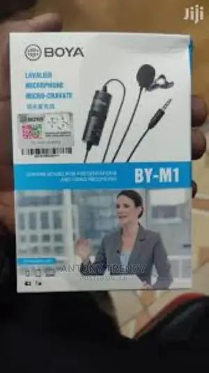 Original Boya by-M1 3.5mm Lavalier Microphone Clip-on Mic Fo